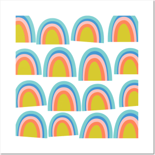 Colorful Rainbow Pattern Posters and Art